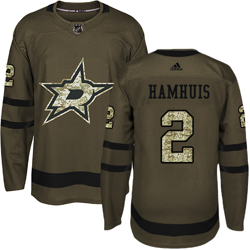 Adidas Stars #2 Dan Hamhuis Green Salute to Service Stitched NHL Jersey